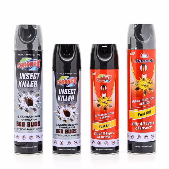 Spray insetticida per insetti volanti